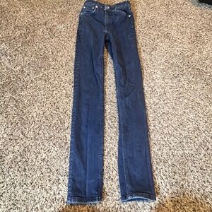 Rag & Bone Nina High-Rise Skinny Jeans Bright Rinse Dark Wash WDD22H2664TBRI 23